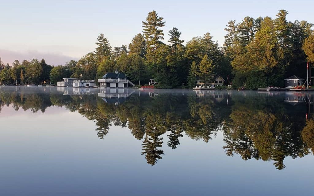 Beautiful Lake Rosseau in the early morning light.