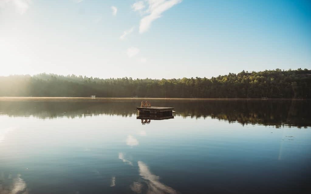 Leonard Lake on a sunny summer morning.